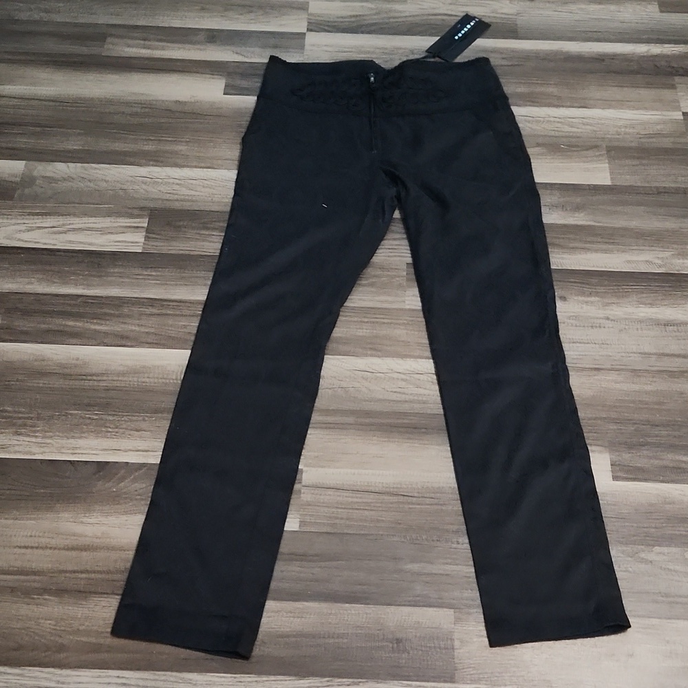 Punk Rave Men's Black Gothic Pants size L 33' NWT Perfect Renfaire/ Cos…